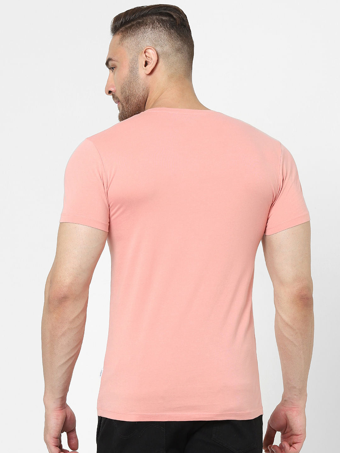 Pink Graphic Crew Neck T-shirt