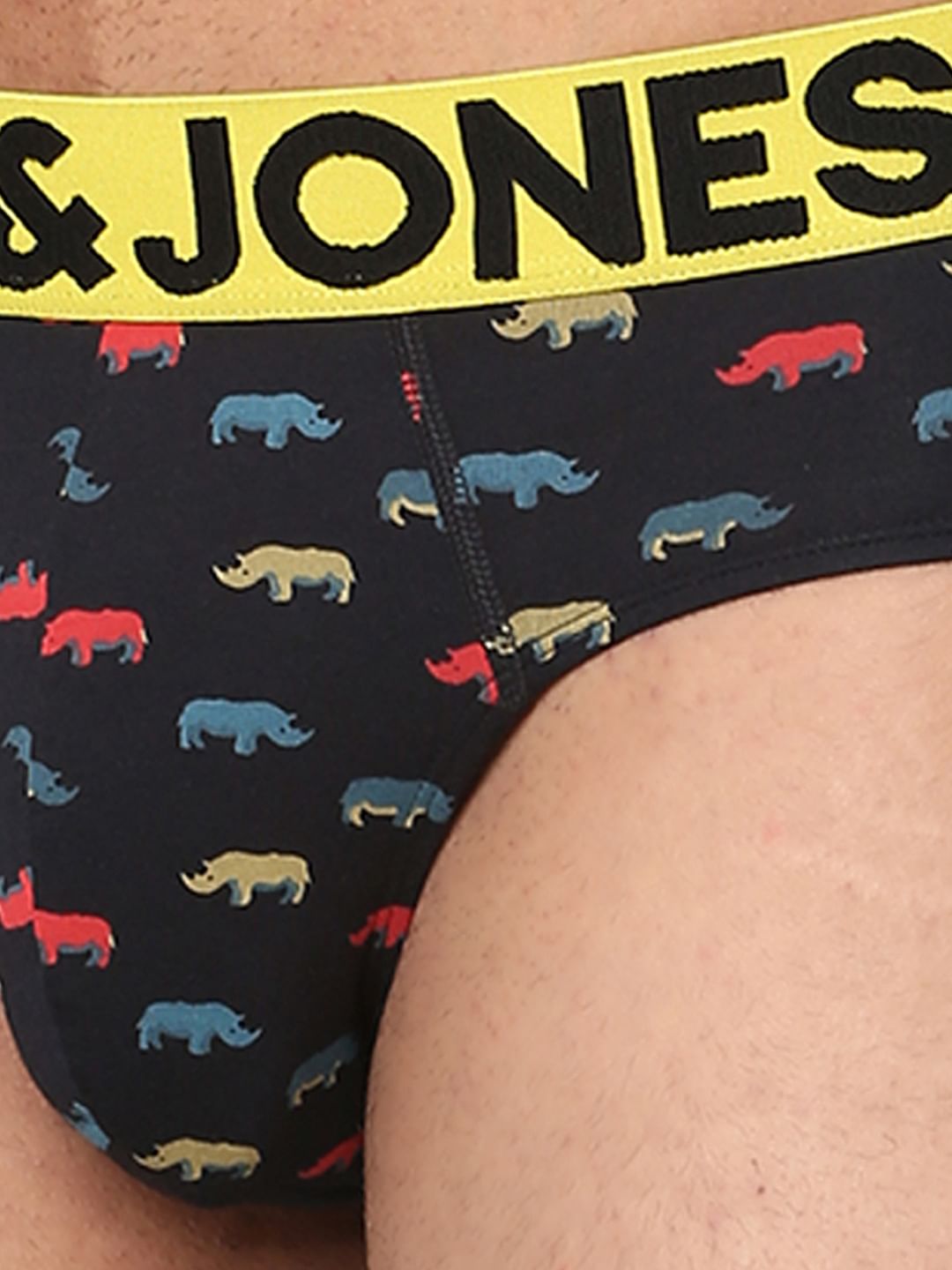 Blue Animal Print Briefs