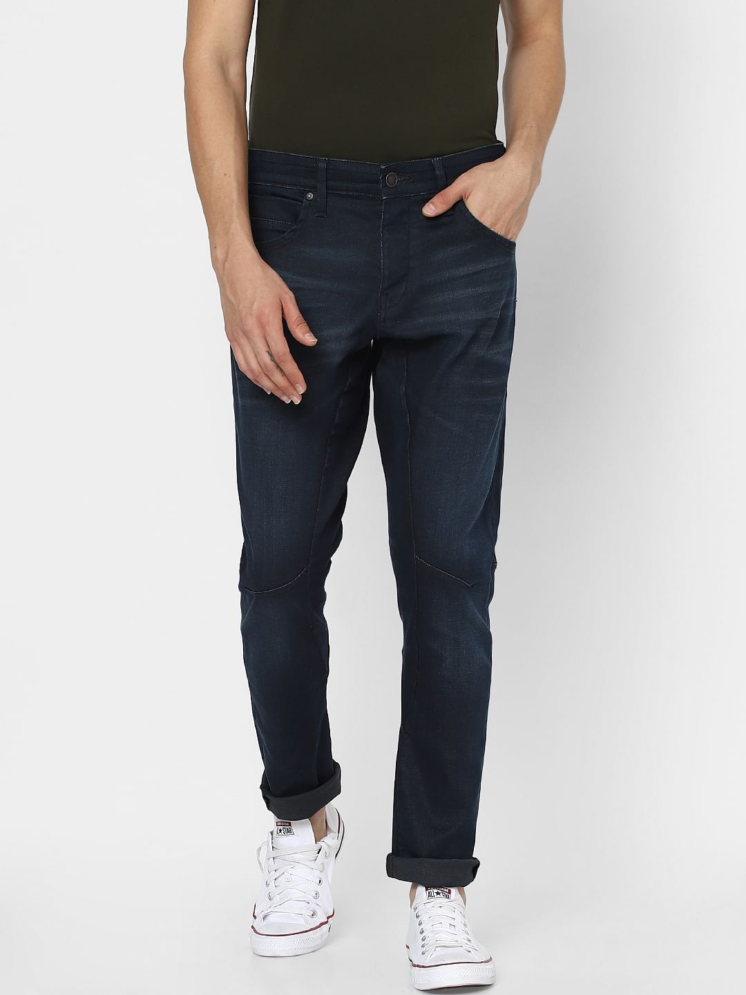 Blue Low Rise Simon Anti Fit Jeans
