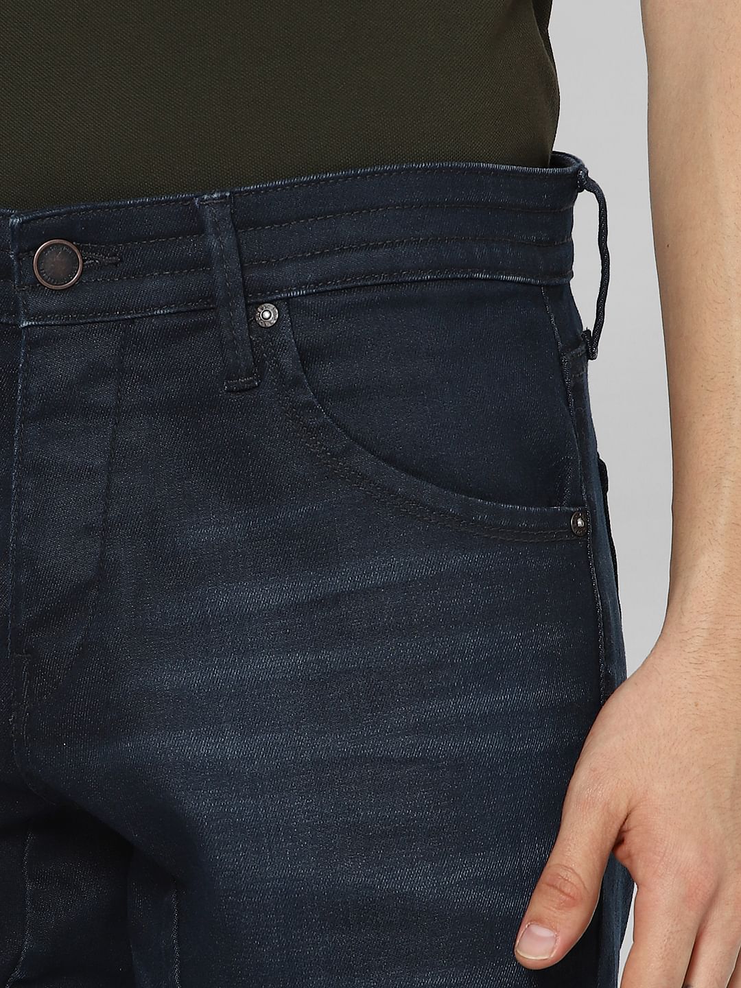 Blue Low Rise Simon Anti Fit Jeans