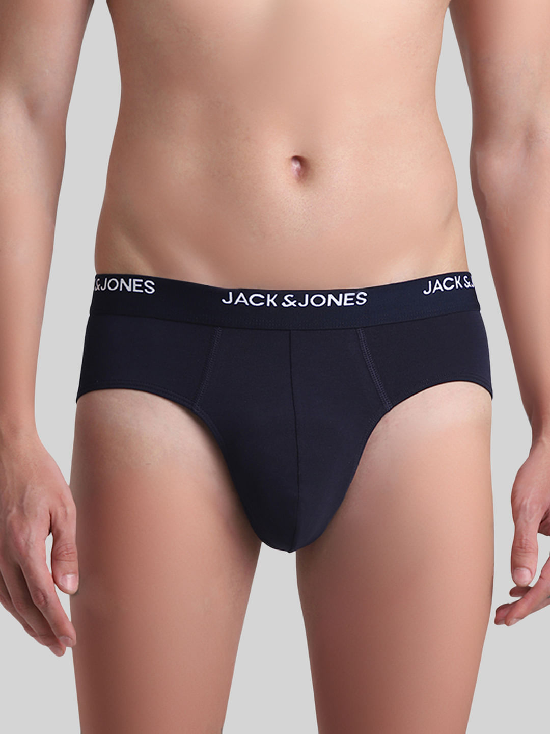 Pack Of 2 Navy Blue & Black Briefs