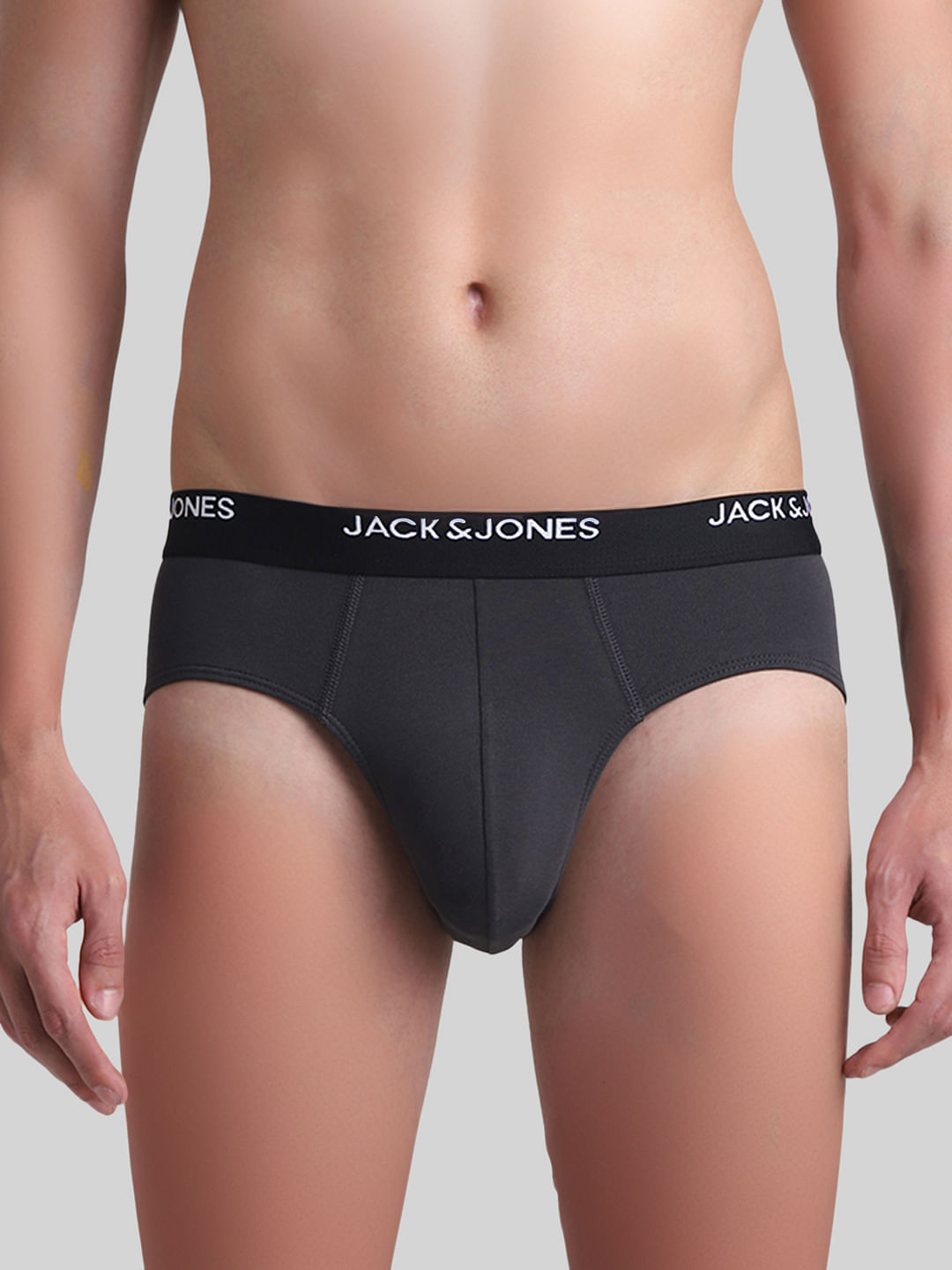 Pack Of 2 Dark Grey & Green Briefs