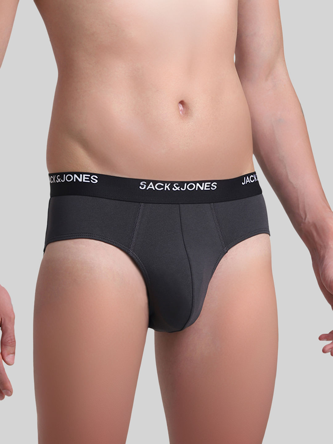Pack Of 2 Dark Grey & Green Briefs