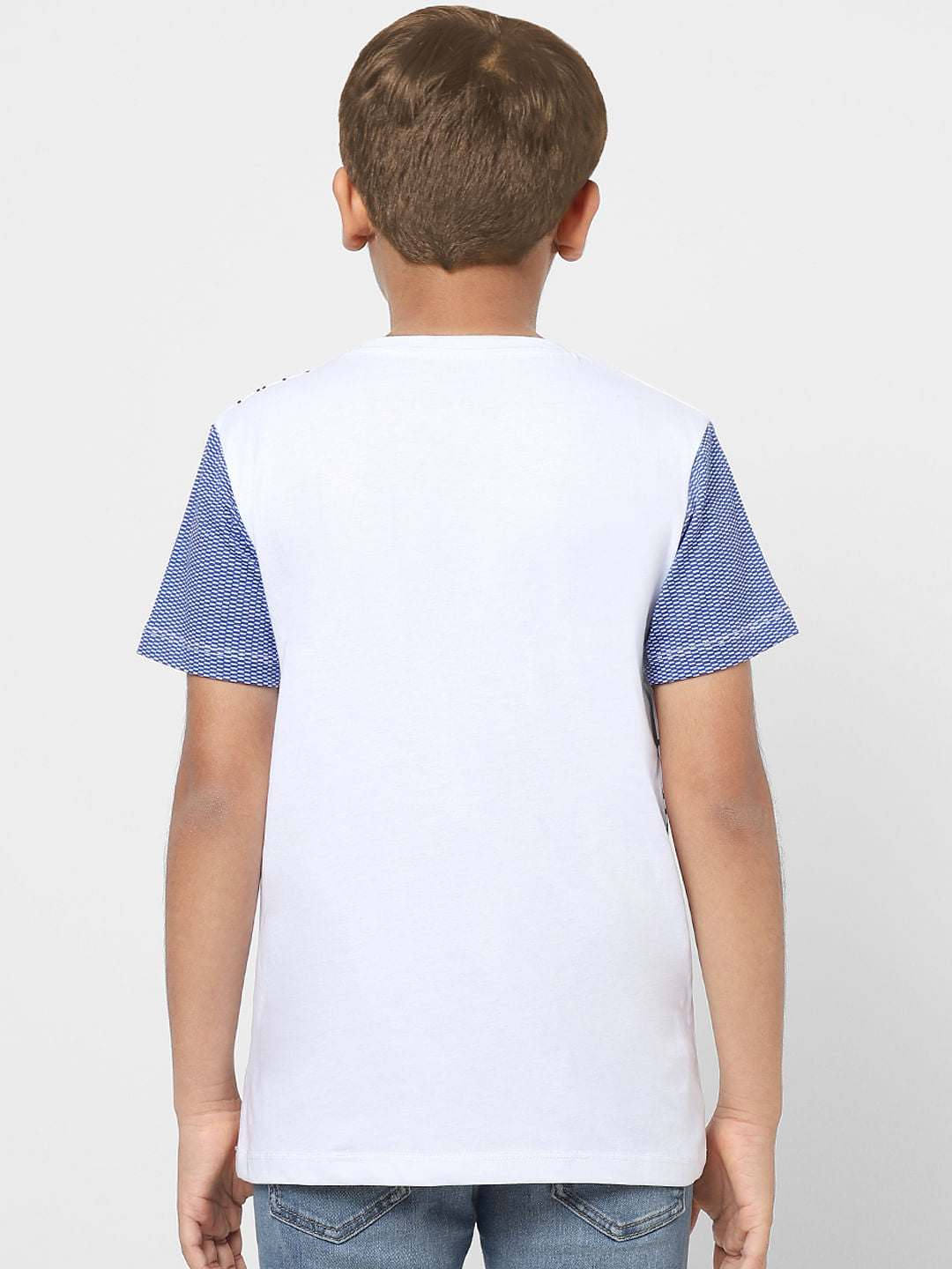 Boys X Marvel White Spider Man Crew Neck T-shirt