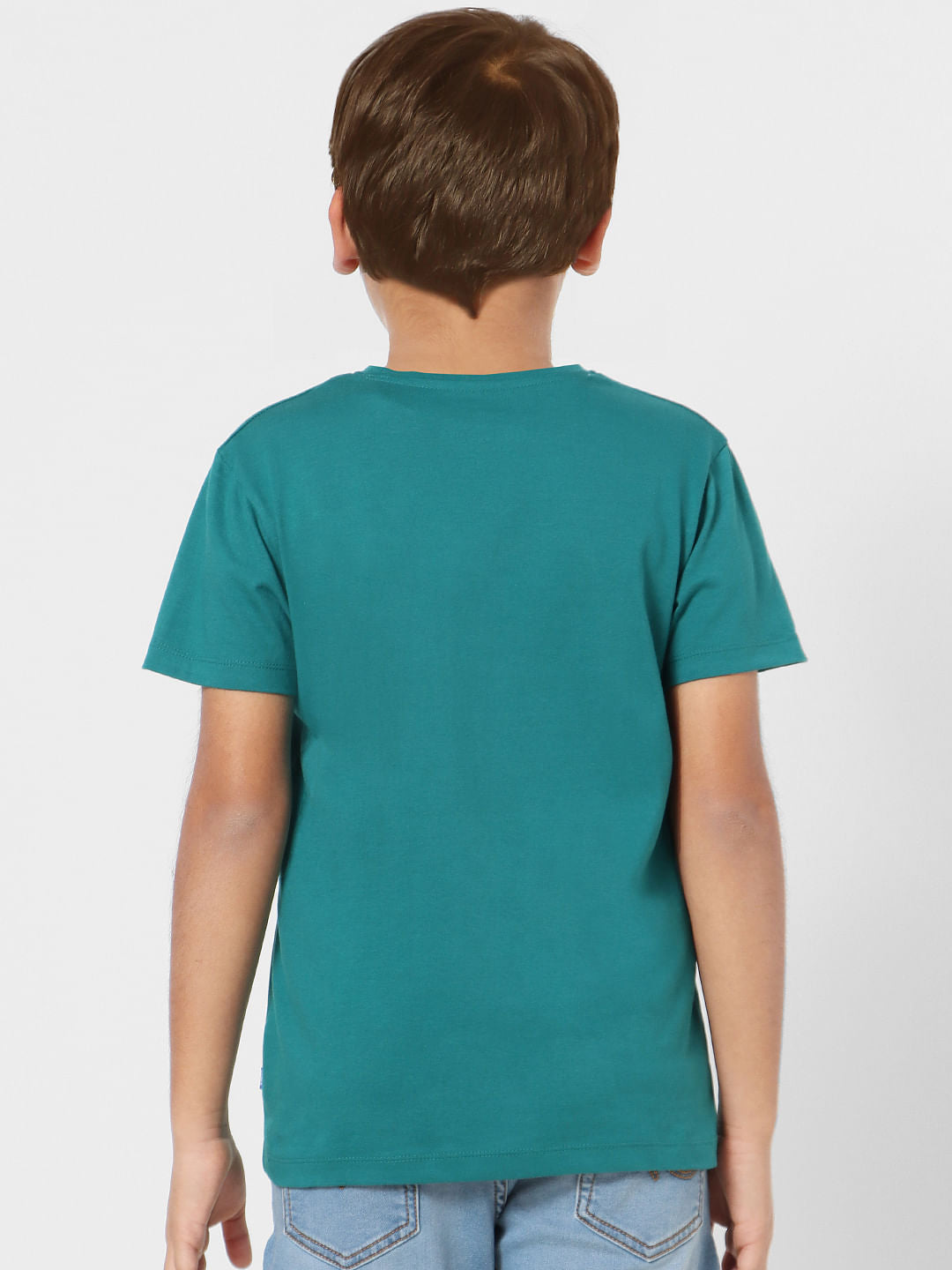 Boys Teal Crew Neck T-shirt