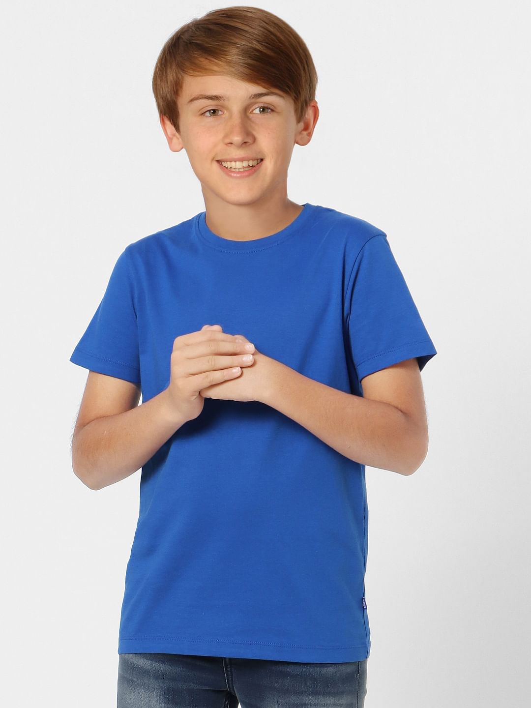 Boys Blue Crew Neck T-shirt