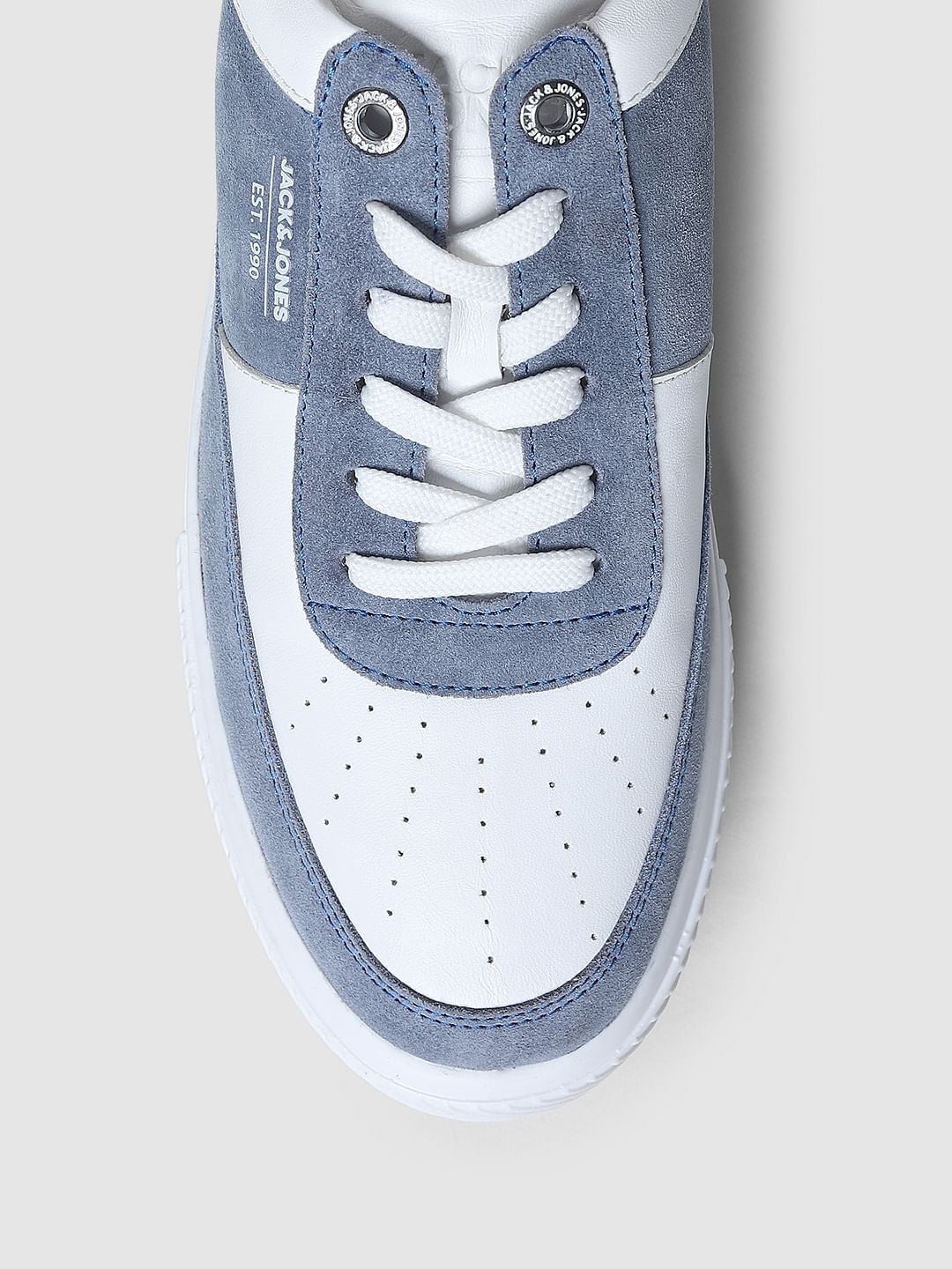 Blue Colourblocked Skater Sneakers