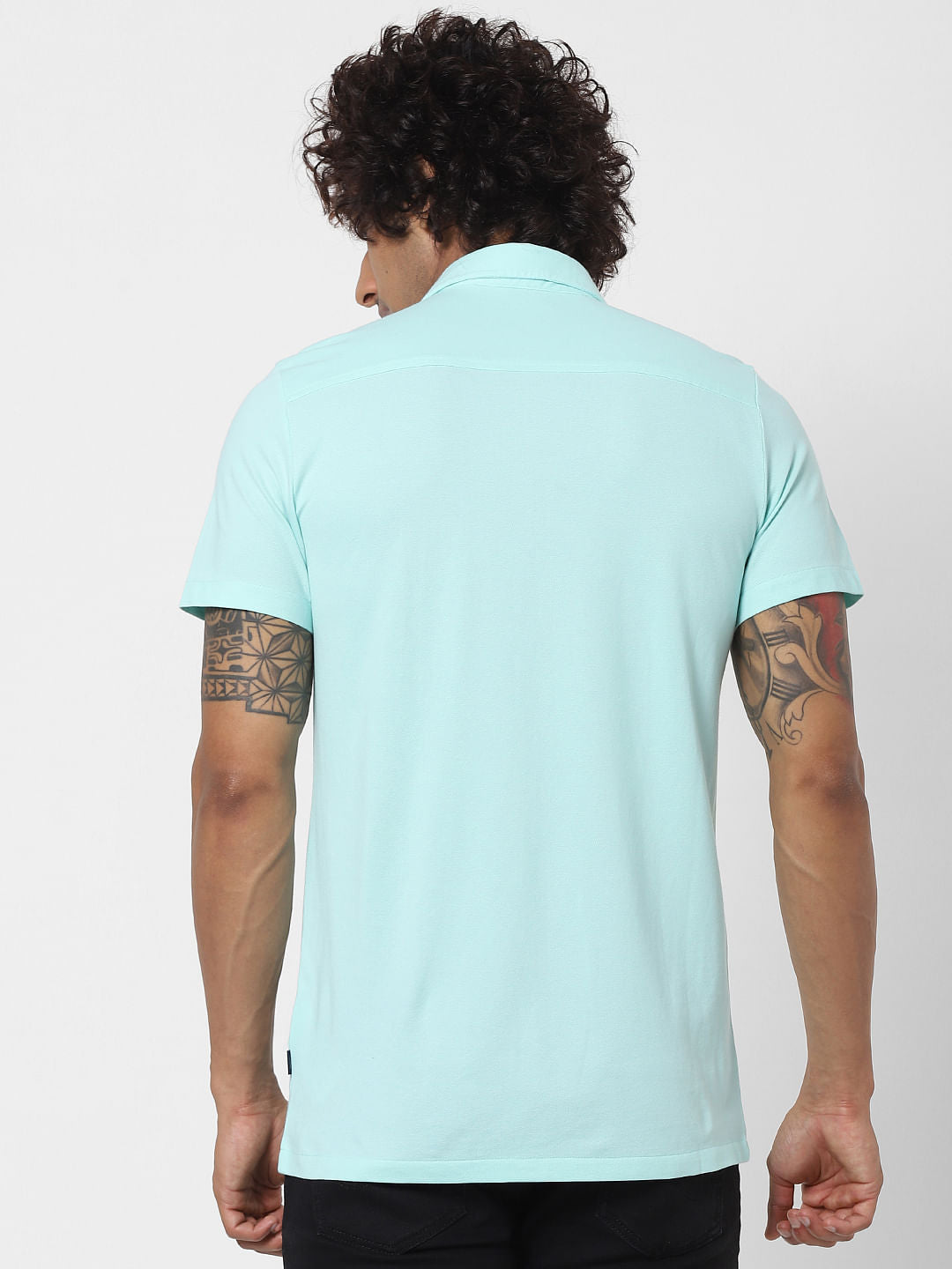 Green Half Sleeves Shirt