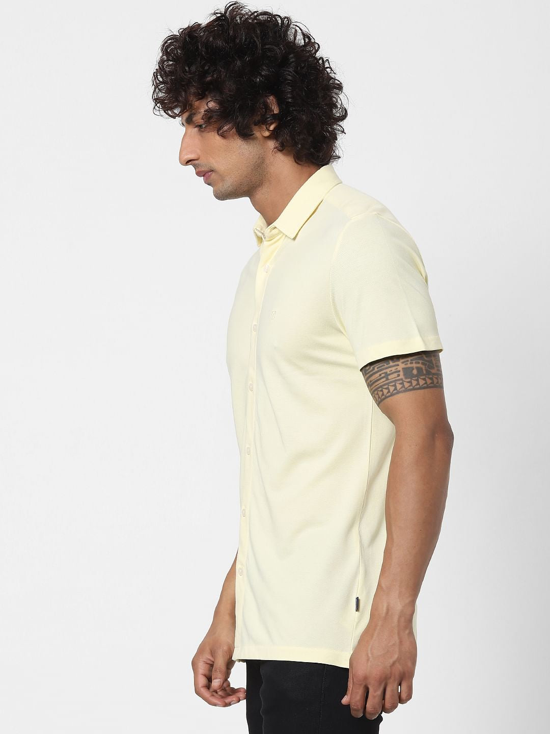 Yellow Half Sleeves Shirt
