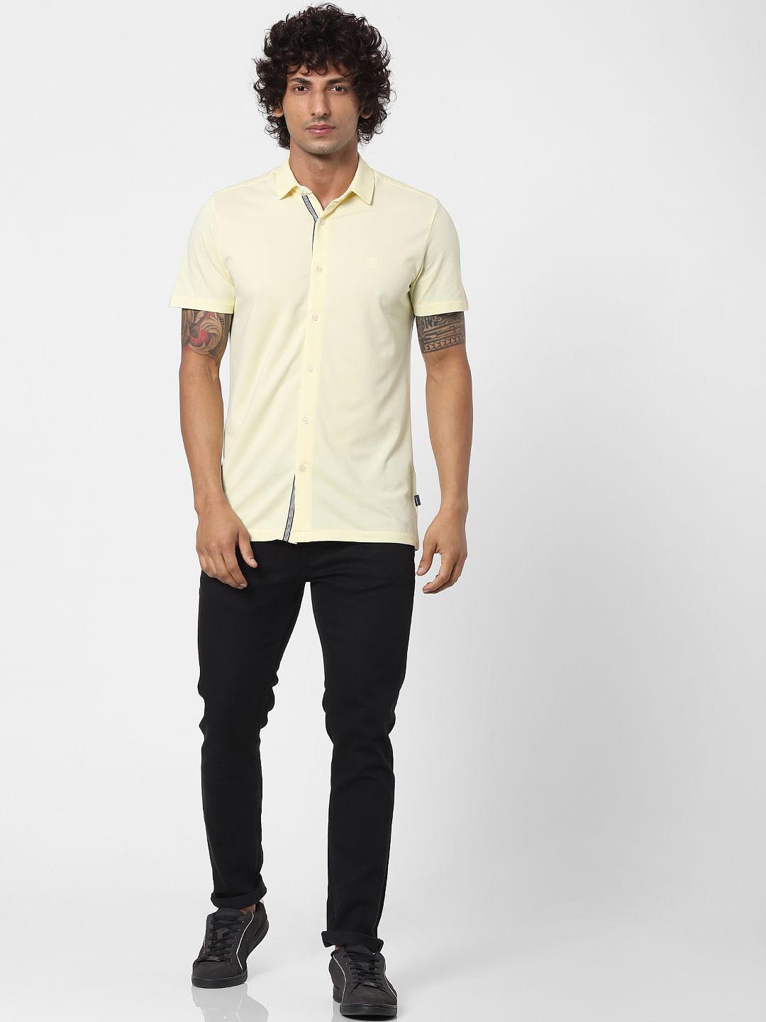 Yellow Half Sleeves Shirt