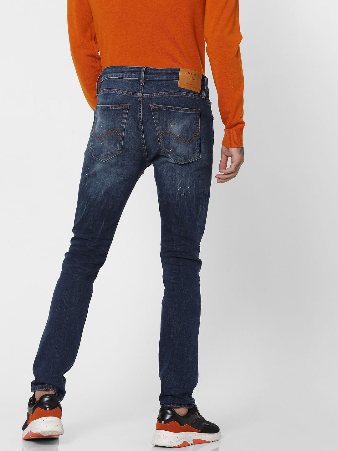 Blue Low Rise Washed Liam Skinny Jeans