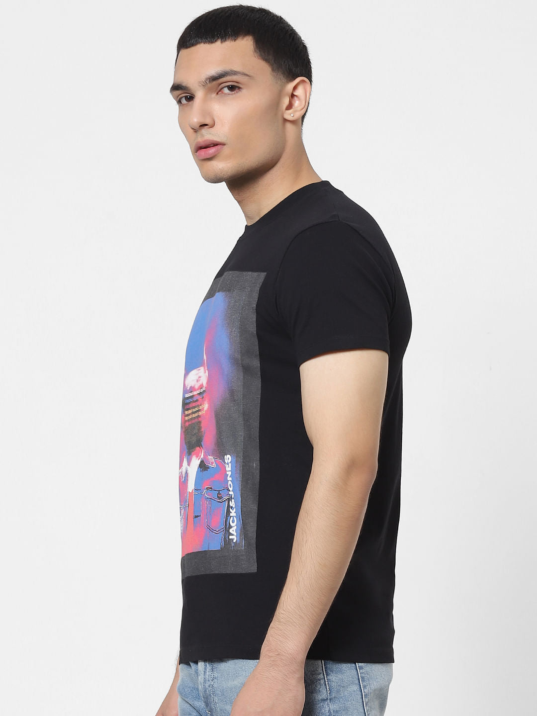 Black Graphic Print T-shirt