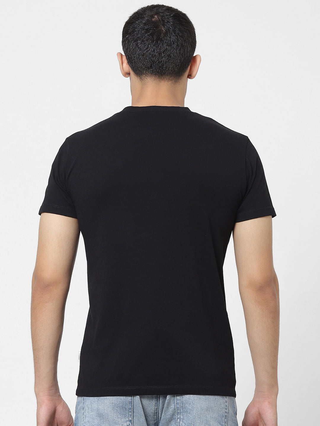Black Graphic Print T-shirt