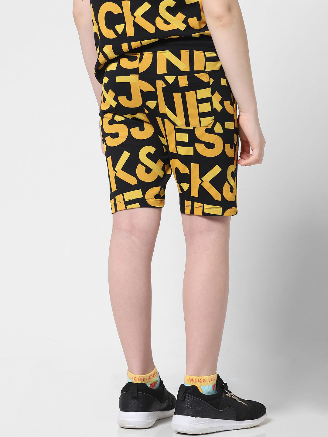 Black Logo Print Co-ord Sweatshorts