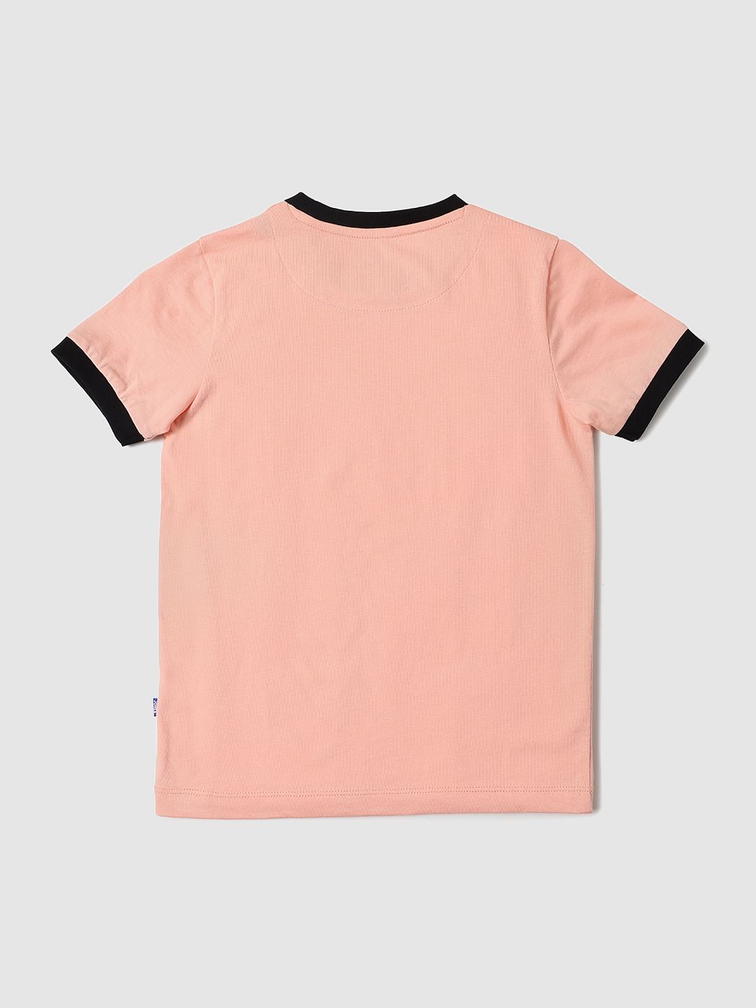 BOYS X ANIMAL PLANET Peach Graphic Print Crew Neck T-shirt