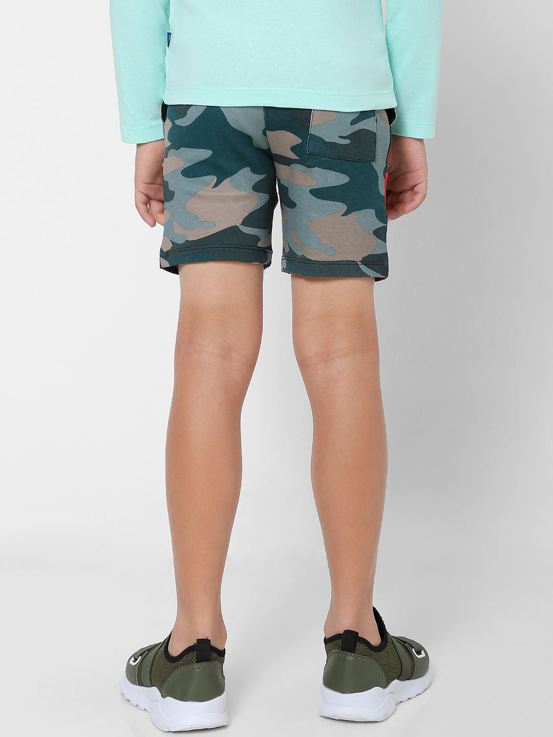 Boys Multi-coloured Camo Sweatshorts