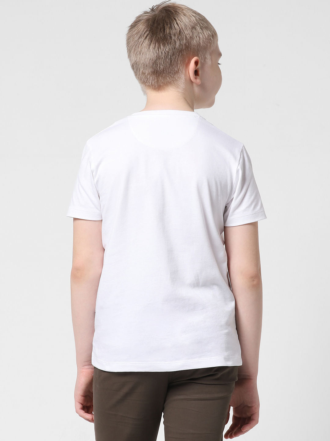 JACK&JONES JUNIOR X MOTOR MUNCHKINS WHITE LOGO PRINT T-SHIRT
