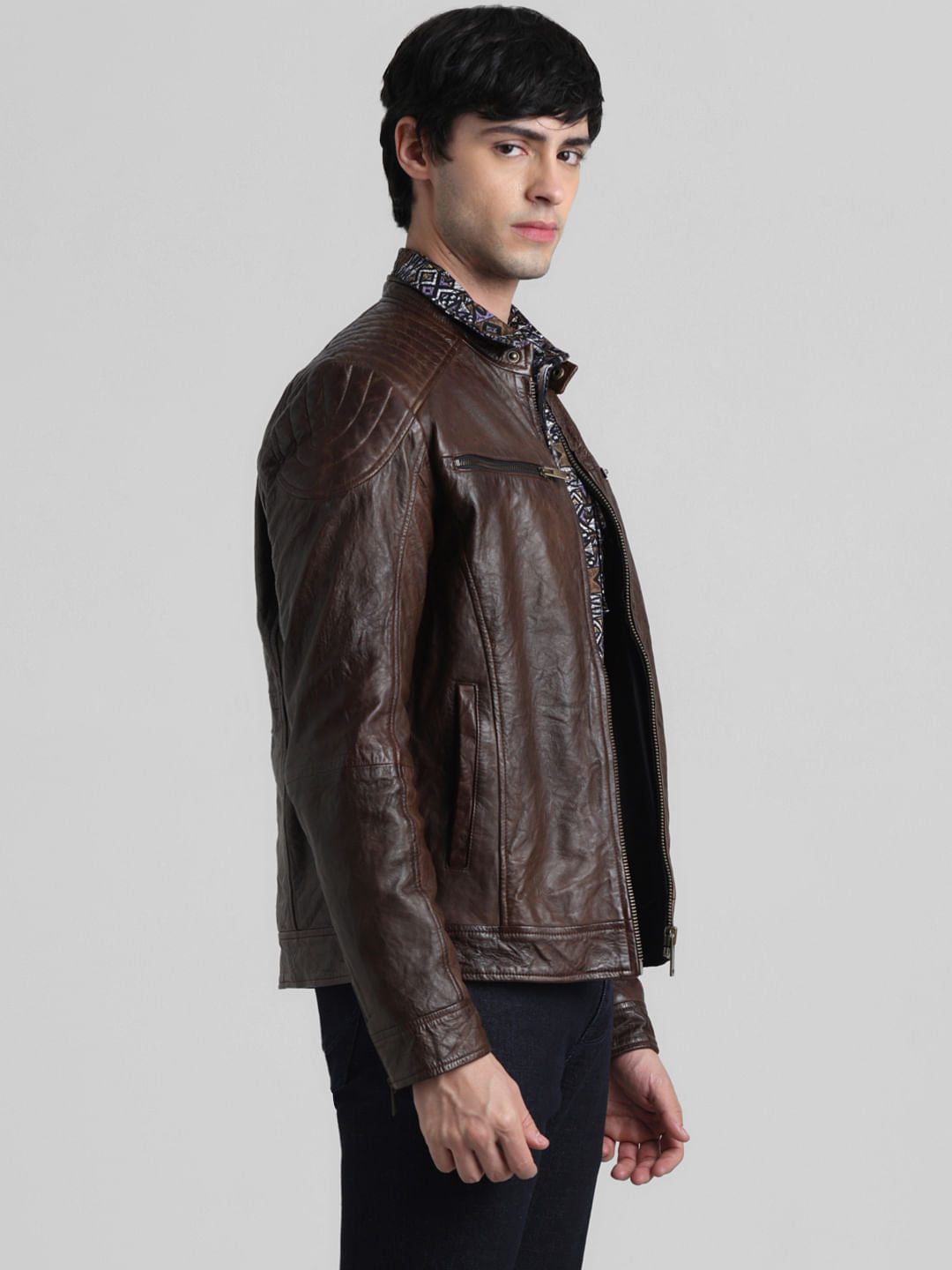 Dark Brown Leather Jacket