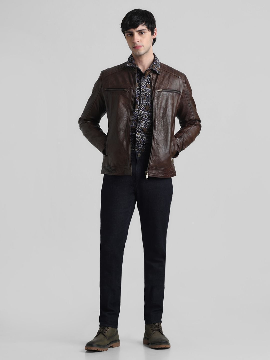 Dark Brown Leather Jacket