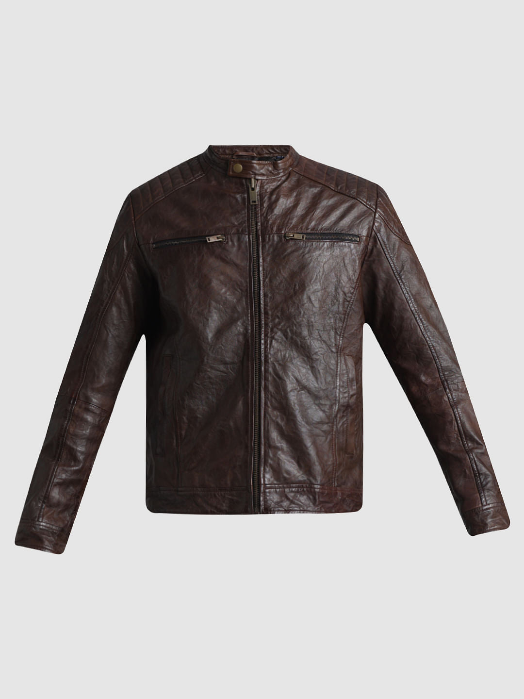Dark Brown Leather Jacket