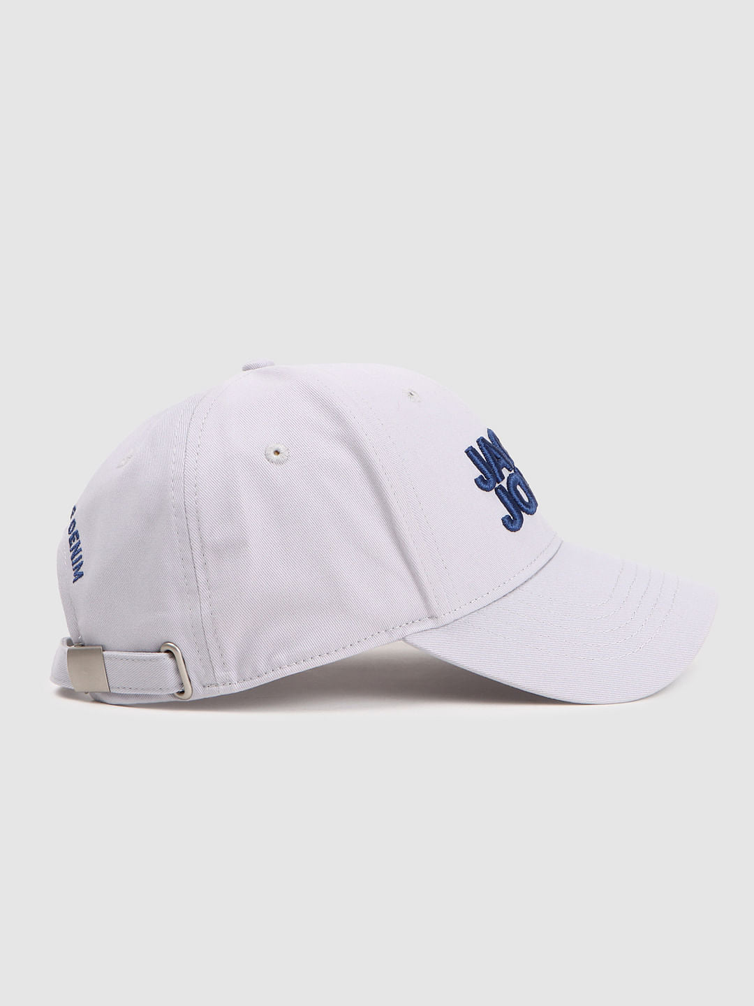 Grey Logo Print Baseball Cap