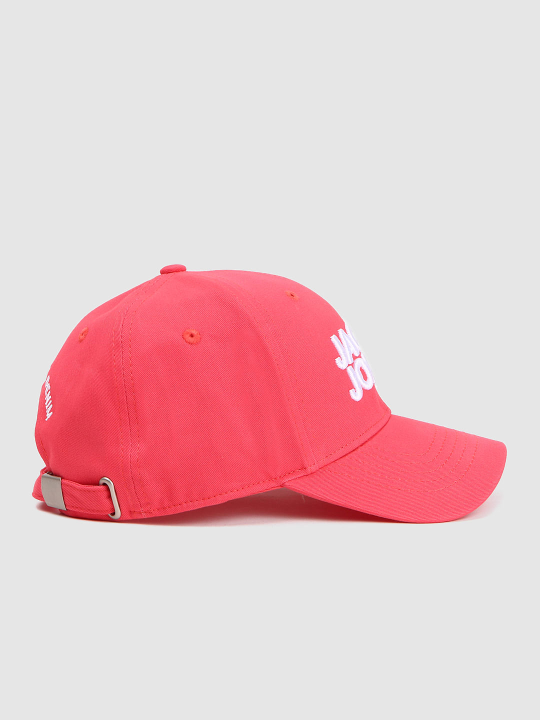 Coral Logo Print Baseball Cap