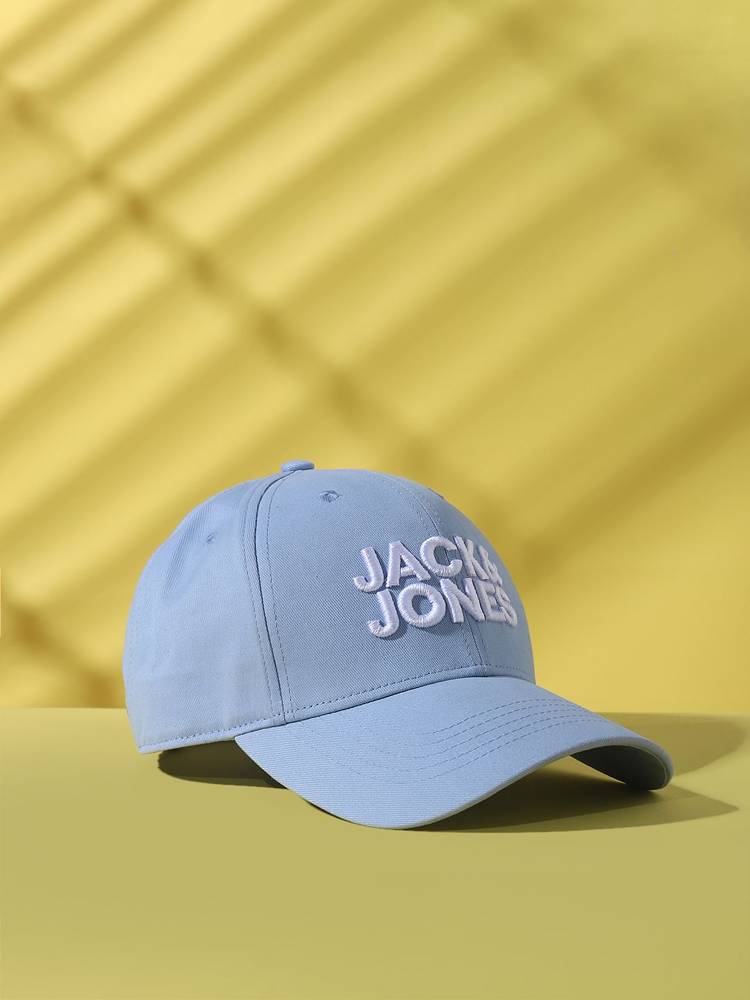 Blue Logo Print Baseball Cap