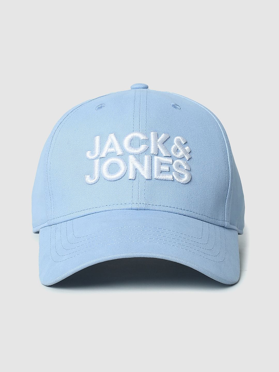 Blue Logo Print Baseball Cap