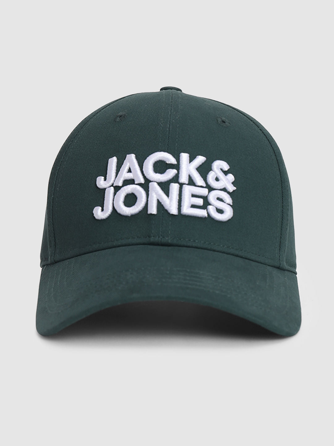 Green Embroidered Logo Print Cap