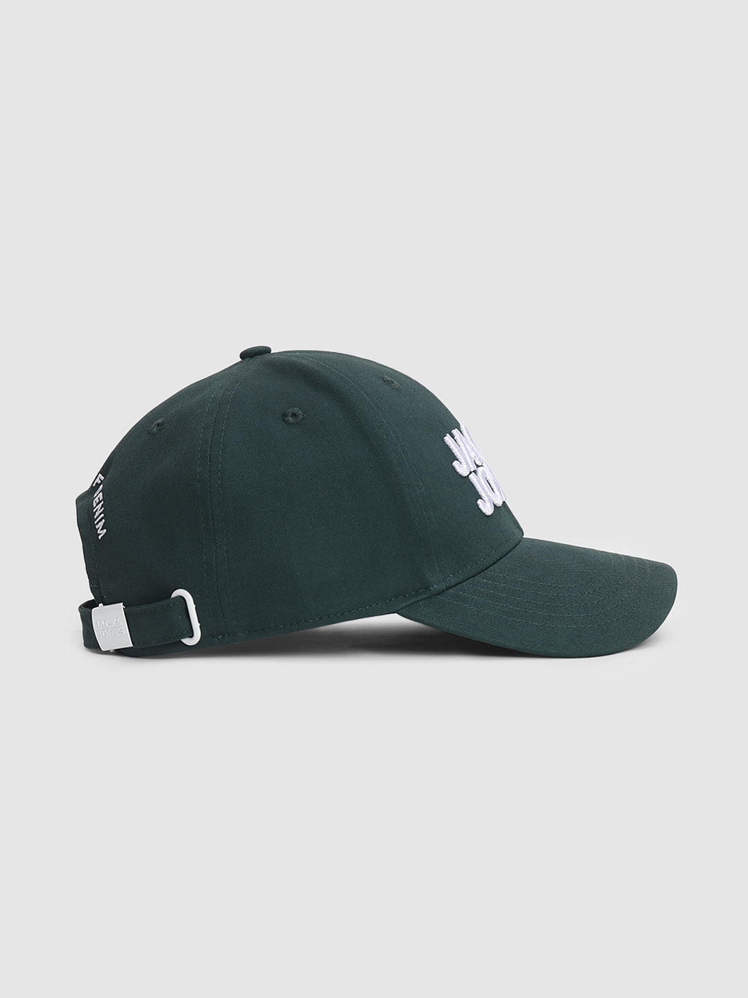 Green Embroidered Logo Print Cap