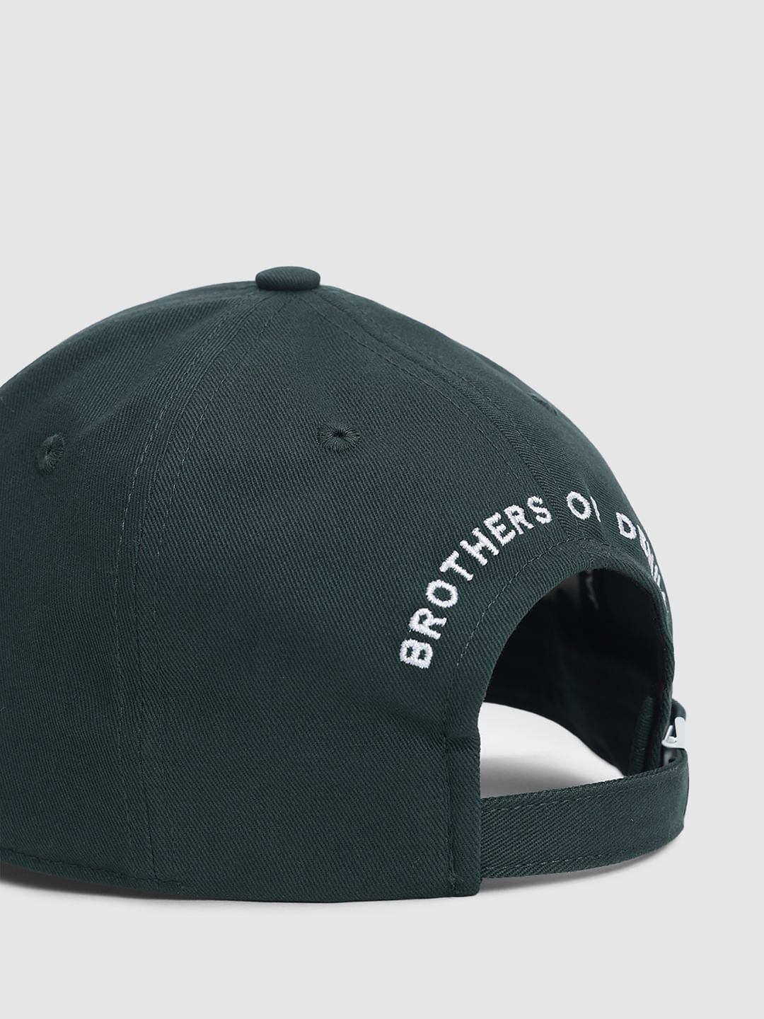Green Embroidered Logo Print Cap