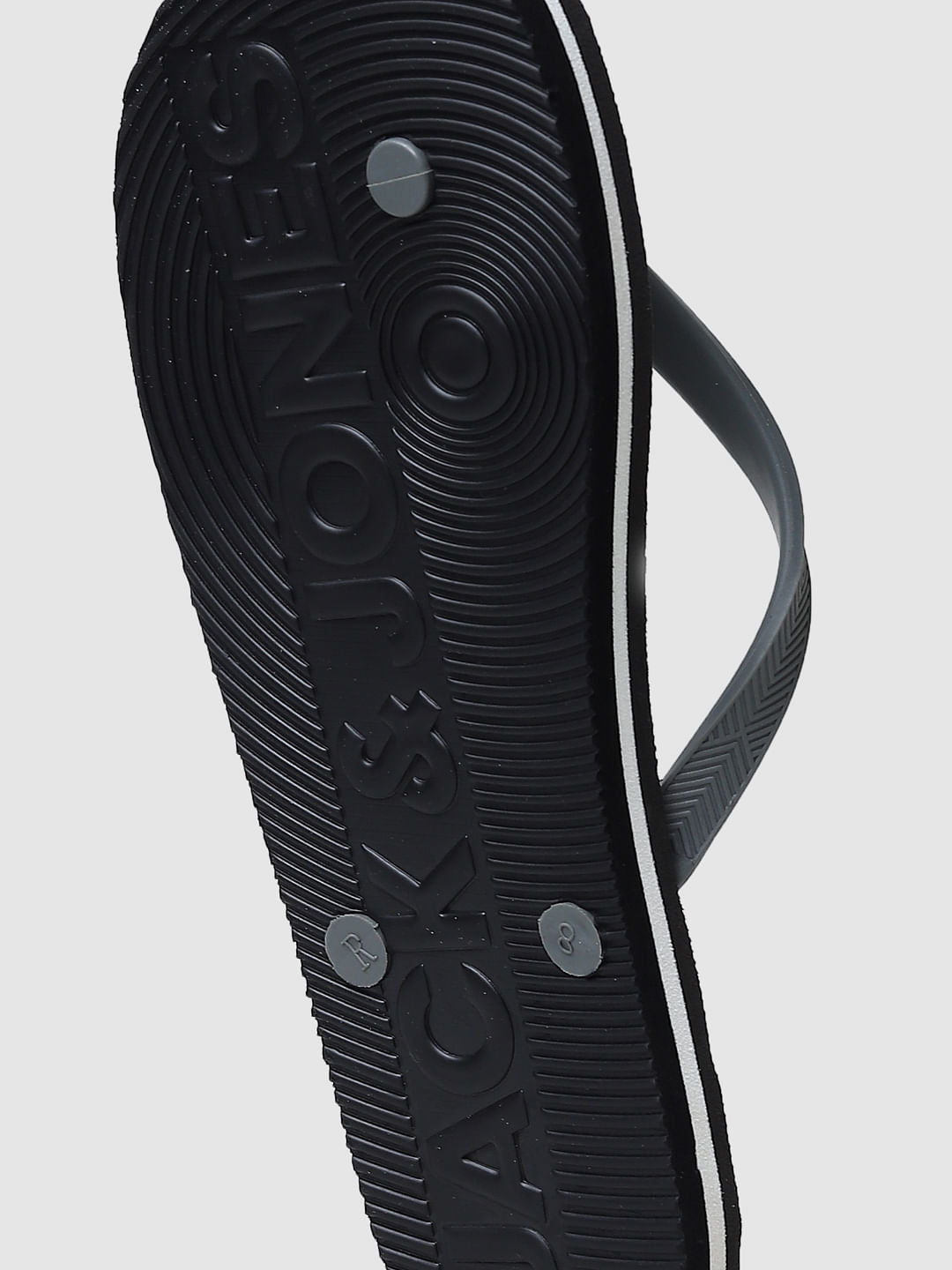 Grey Camo Print Flip Flops