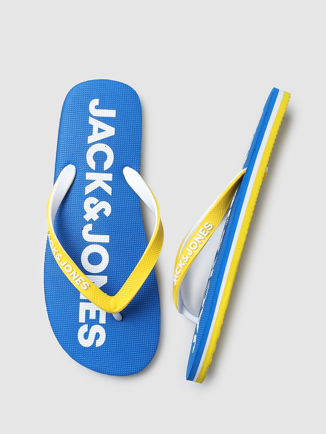 Blue Colourblocked Flip Flops