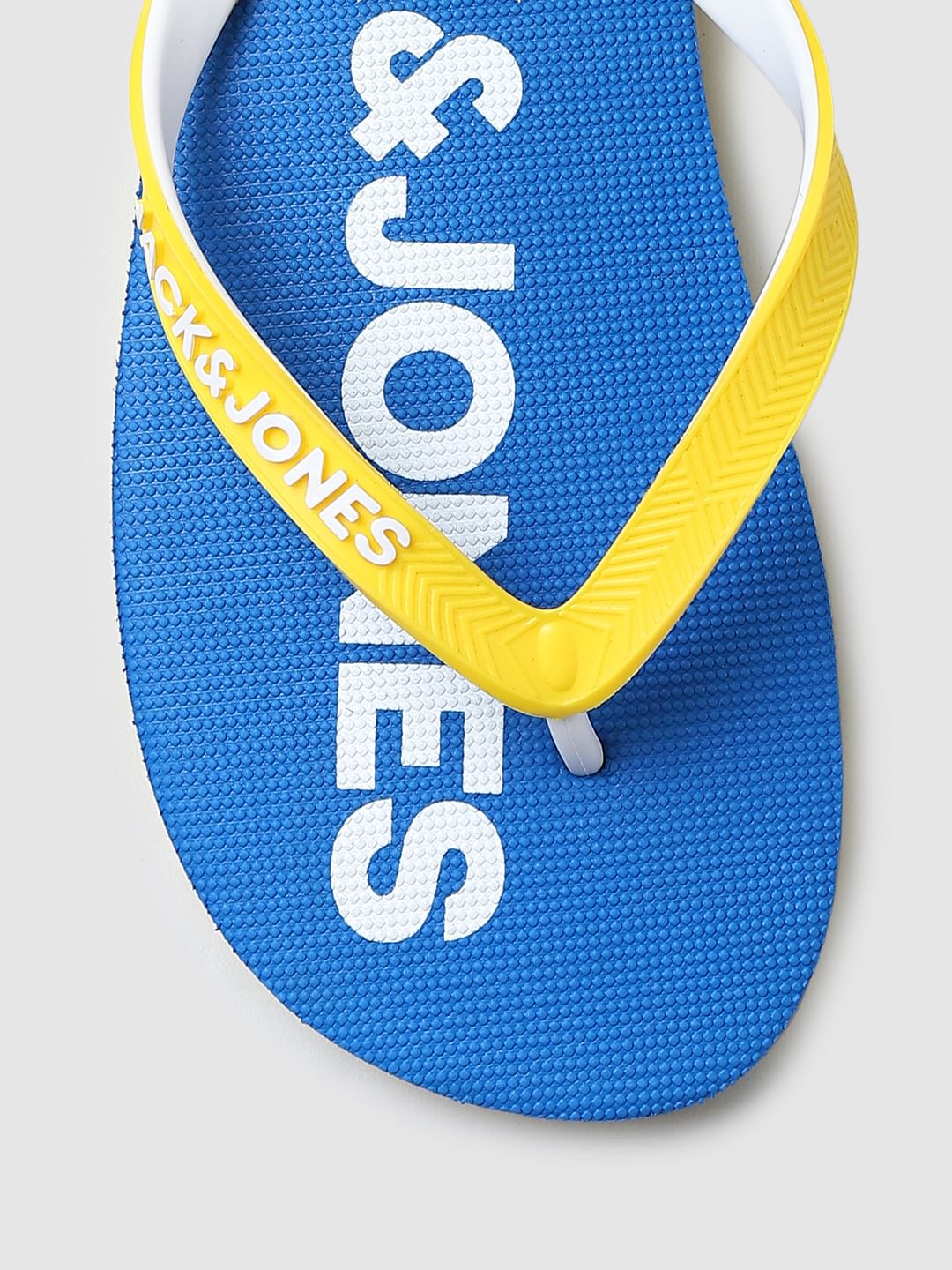 Blue Colourblocked Flip Flops