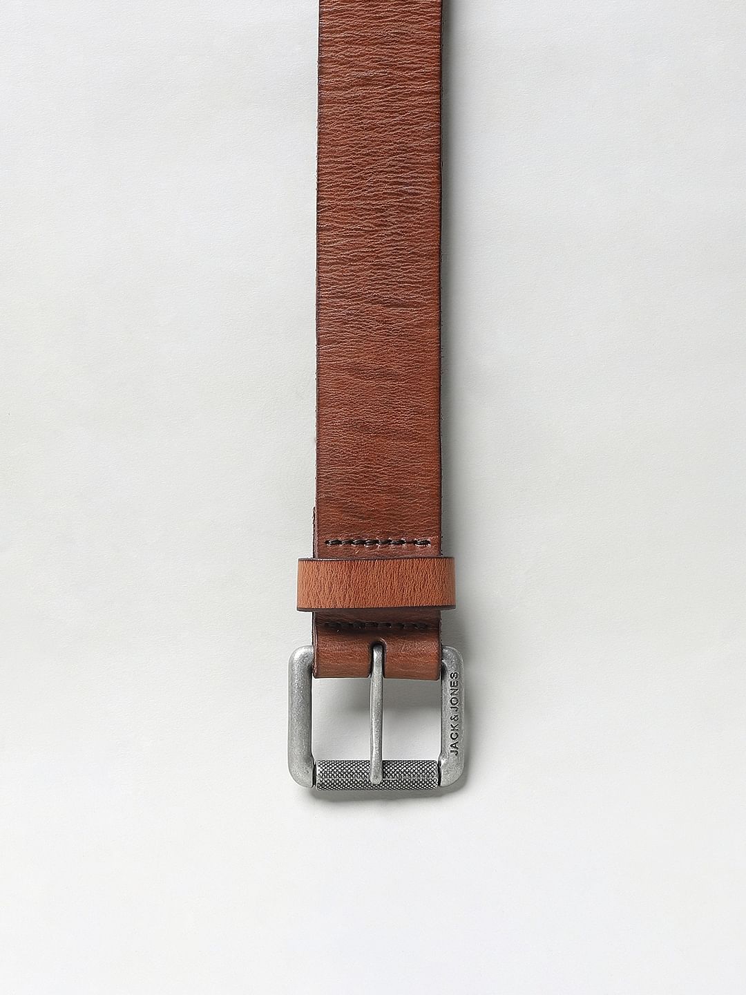 Brown Studded Leather Belt