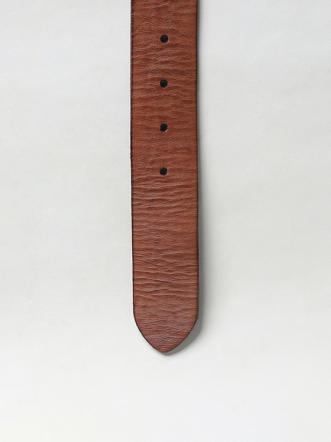 Brown Studded Leather Belt