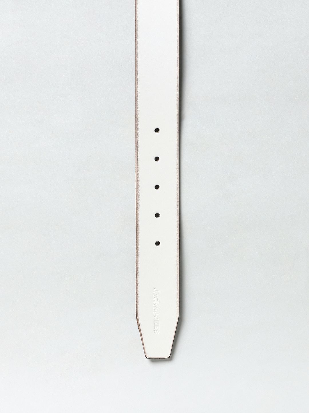 White Leather Belt