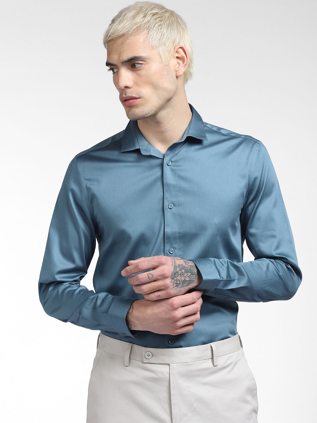 Blue Full Sleeves Shirt