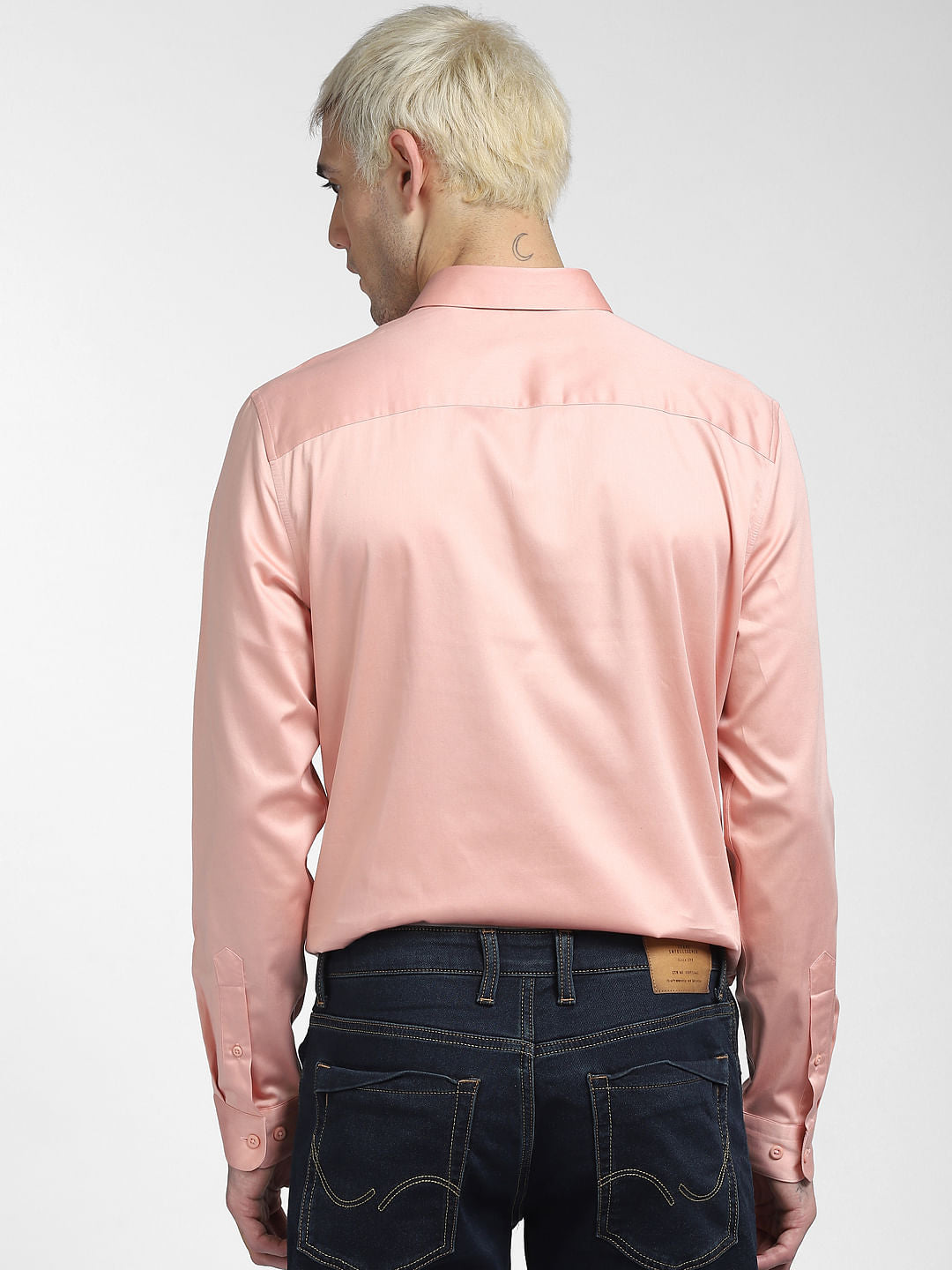 Peach Full Sleeves Shirt