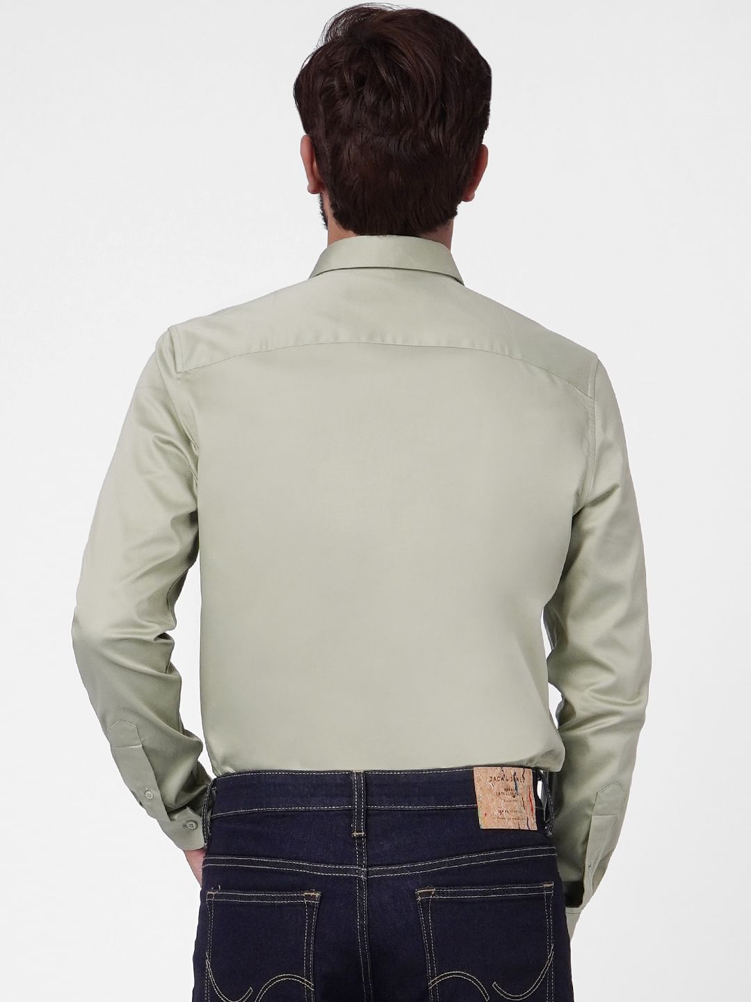 Light Green Full Sleeves Shirt