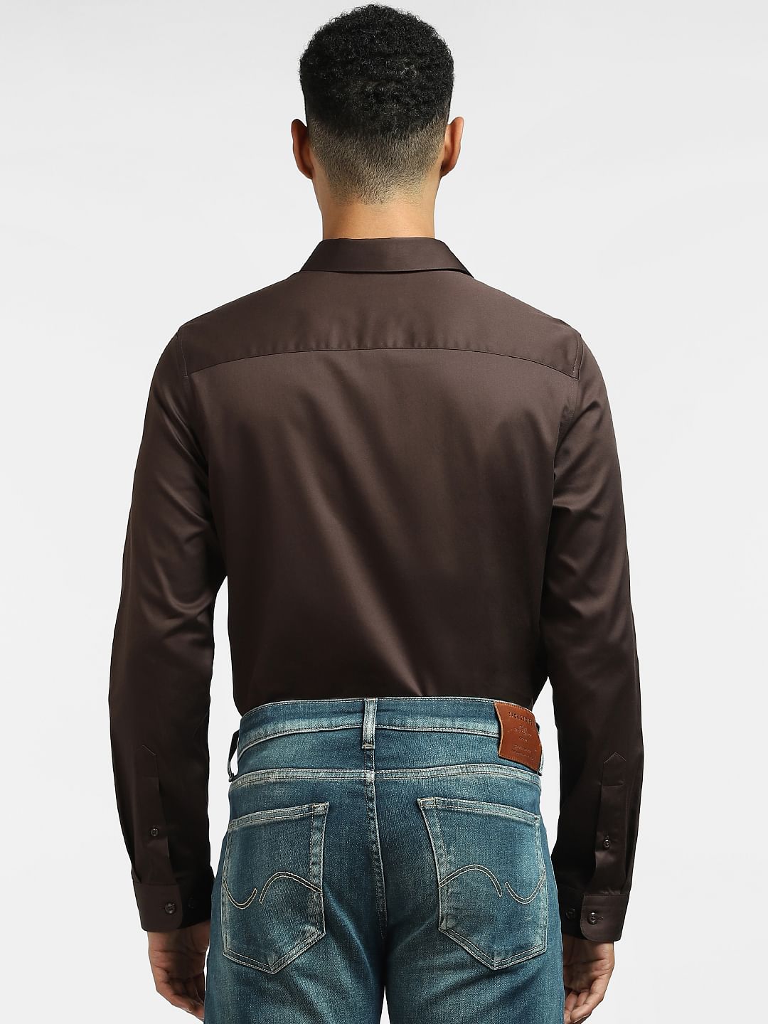 Dark Brown Full Sleeves Shirt