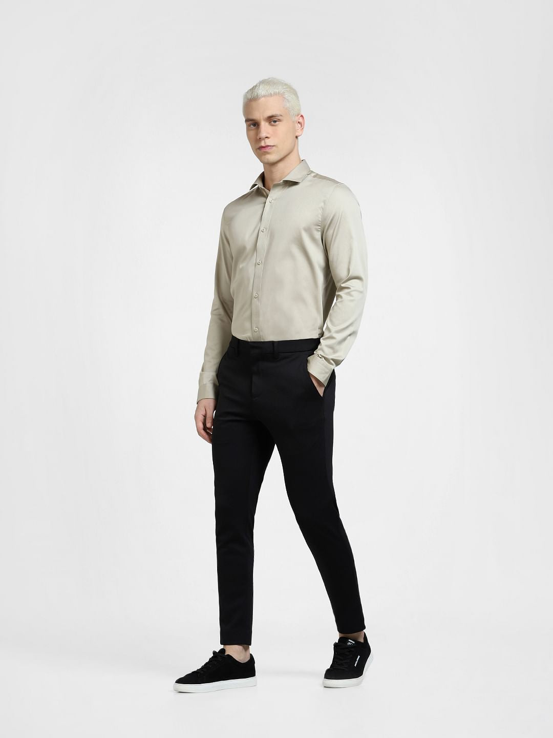 Light Brown Full Sleeves Shirt