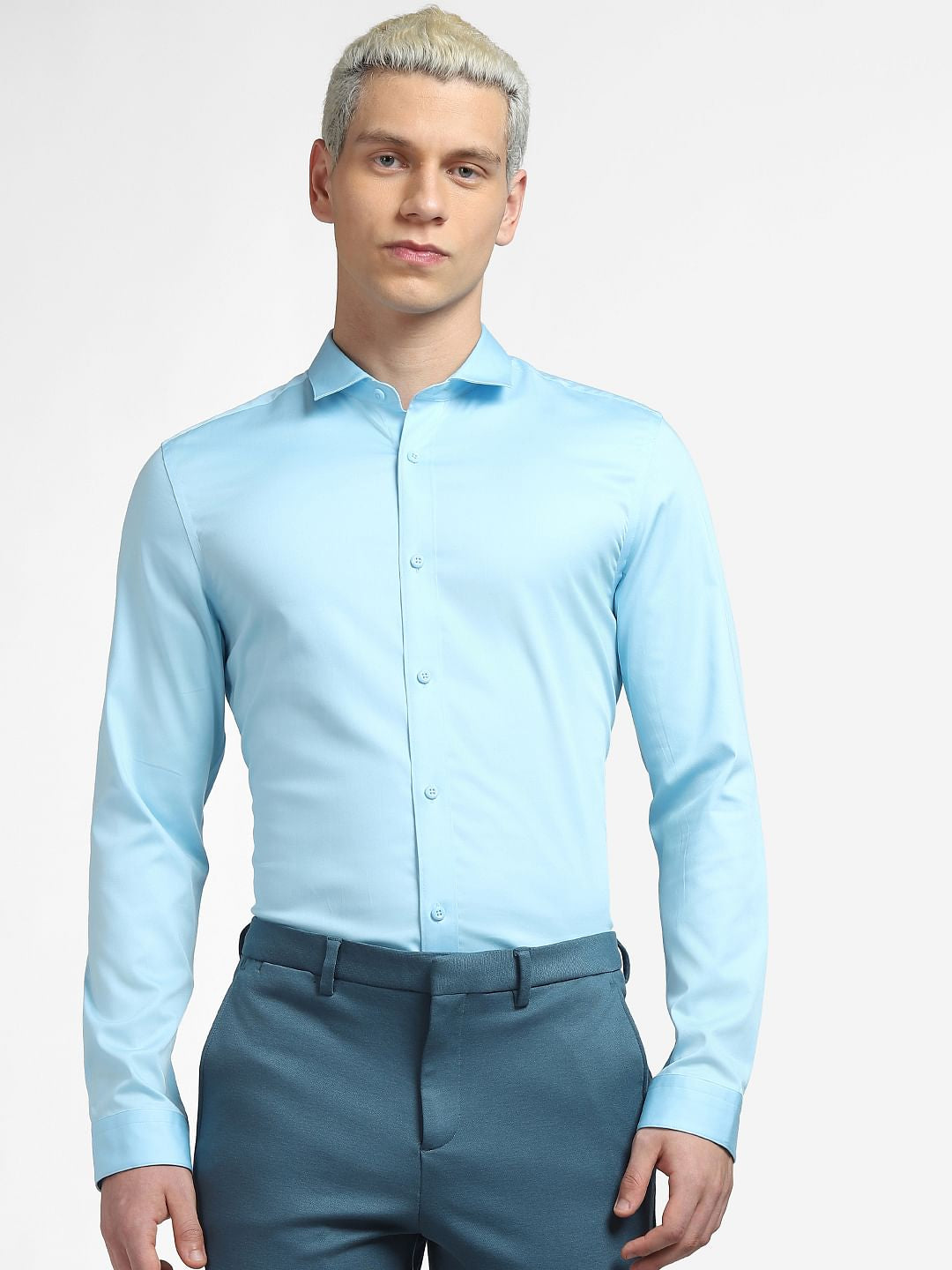 Sky Blue Full Sleeves Shirt