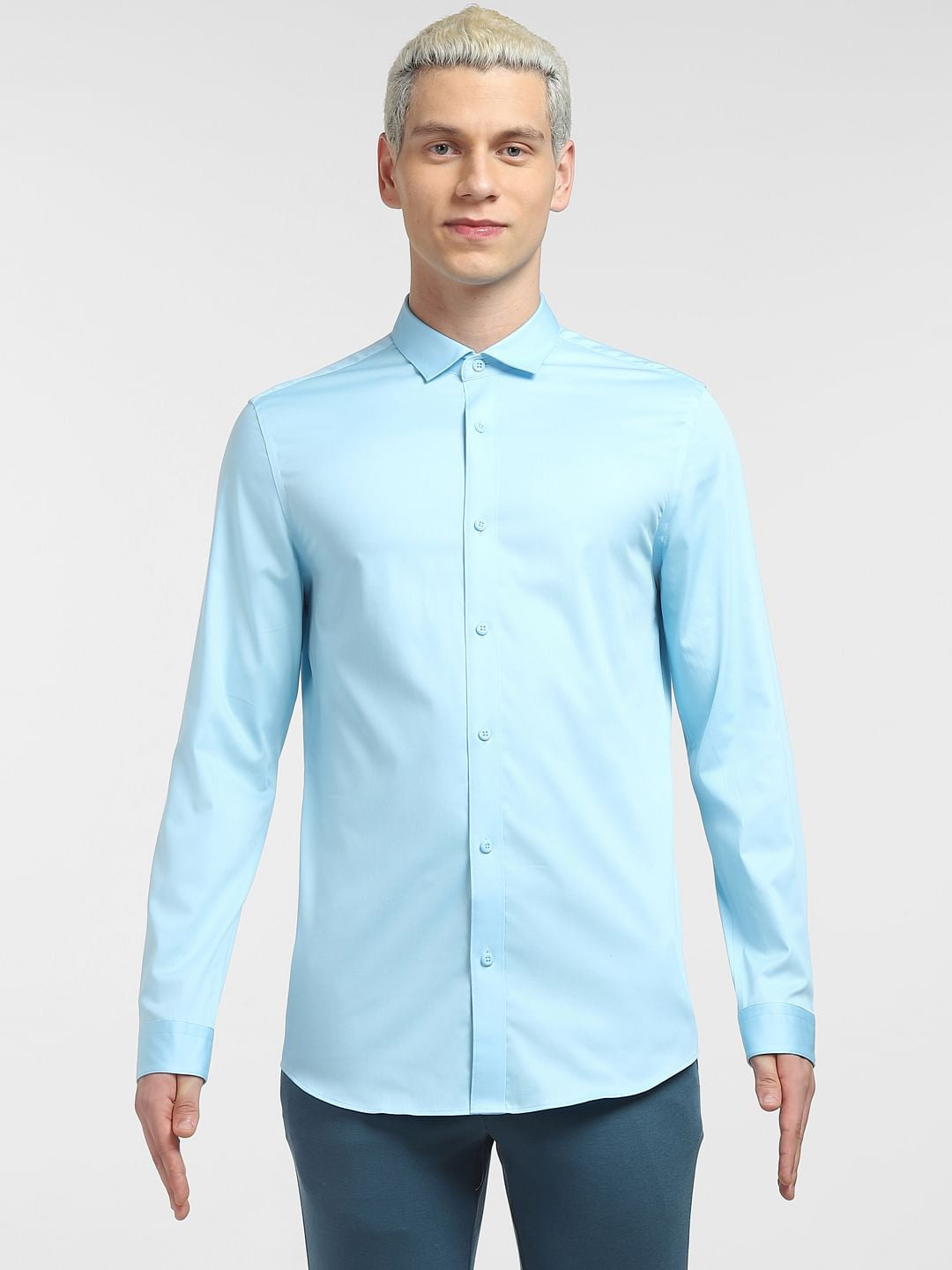 Sky Blue Full Sleeves Shirt