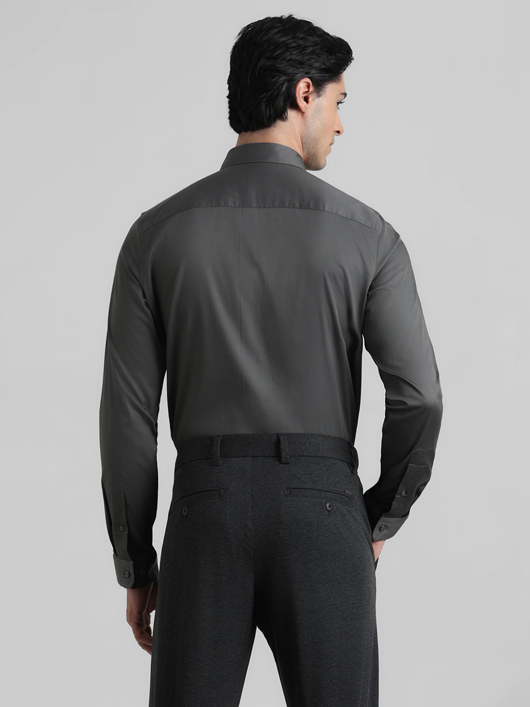 Cotton Stretch Slim Fit Shirt - Green