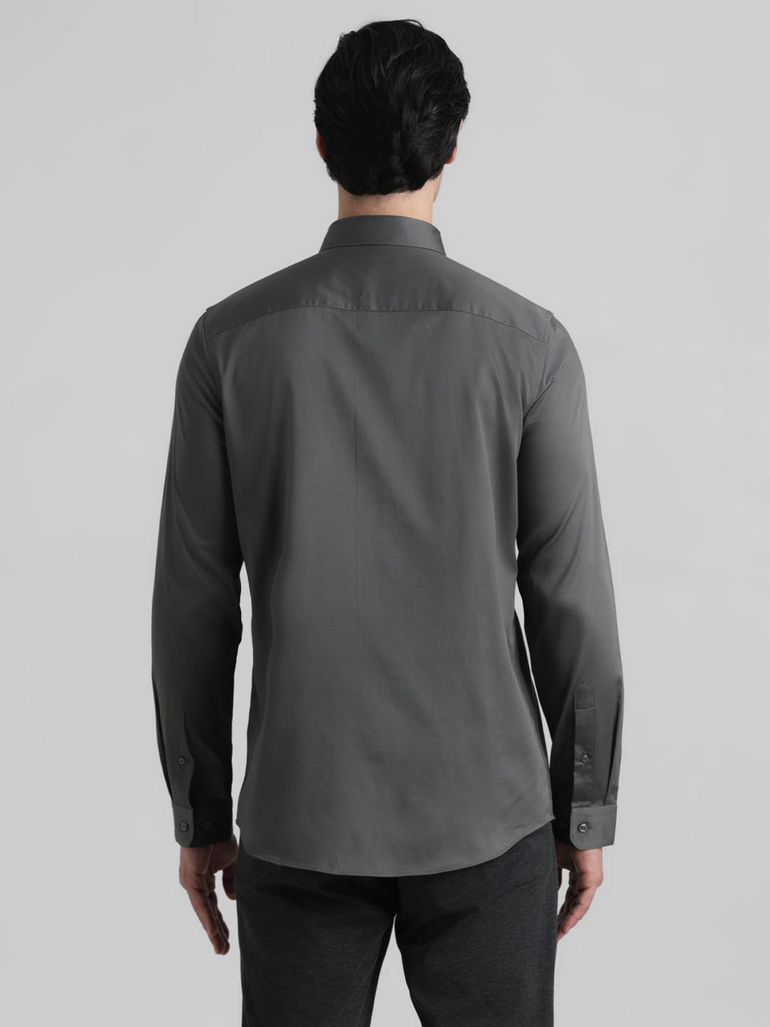 Cotton Stretch Slim Fit Shirt - Green