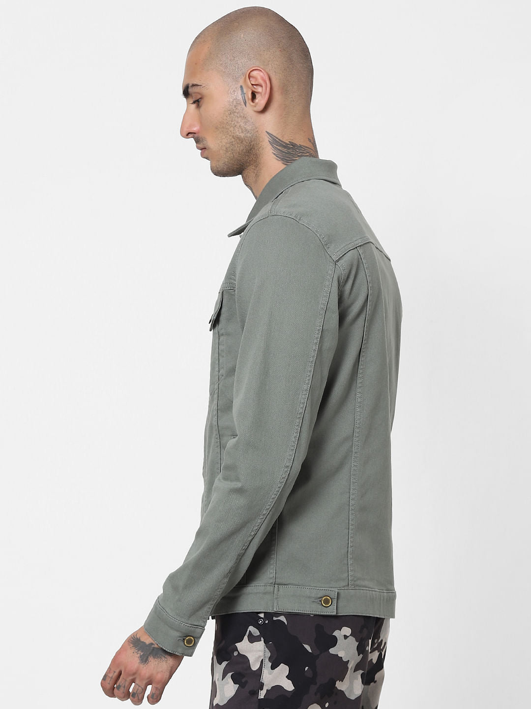 Green Solid Jacket