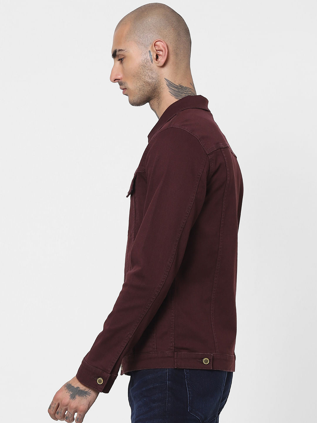 Brown Solid Jacket