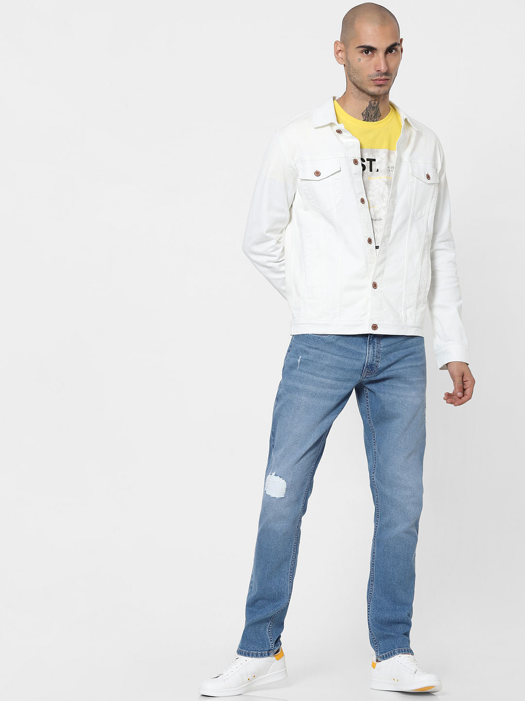 White Solid Jacket