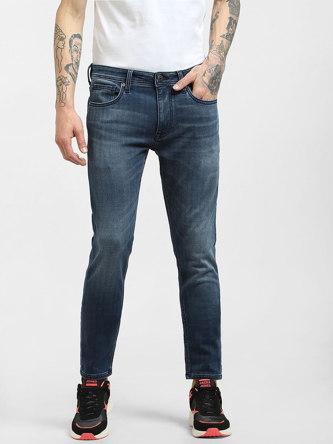 Blue Low Rise Liam Skinny Jeans